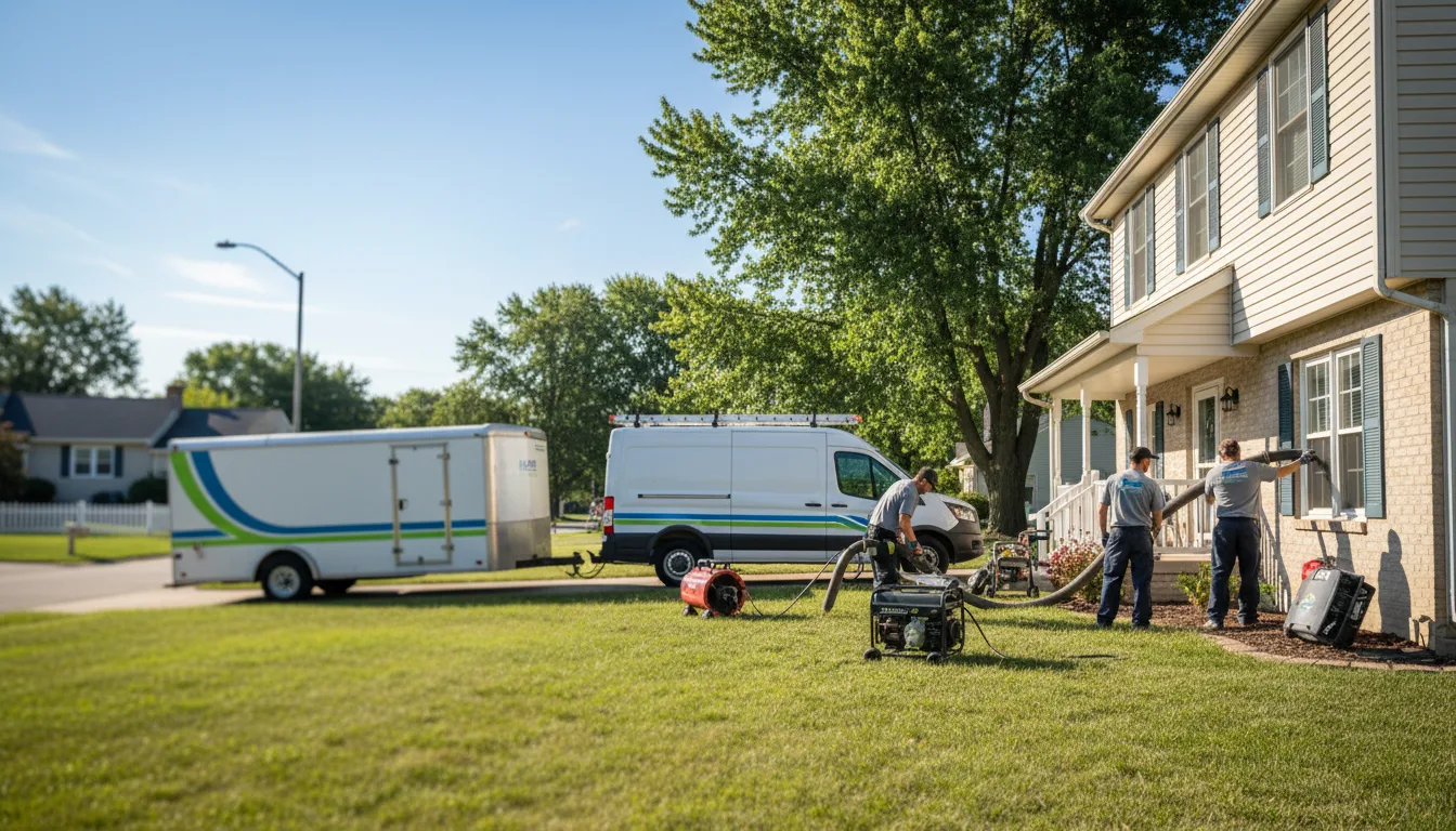 Flooded Basement Restoration And Cleanup With Repair in Fairview, IL near me